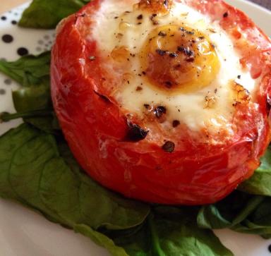 Tomato-Baked Eggs